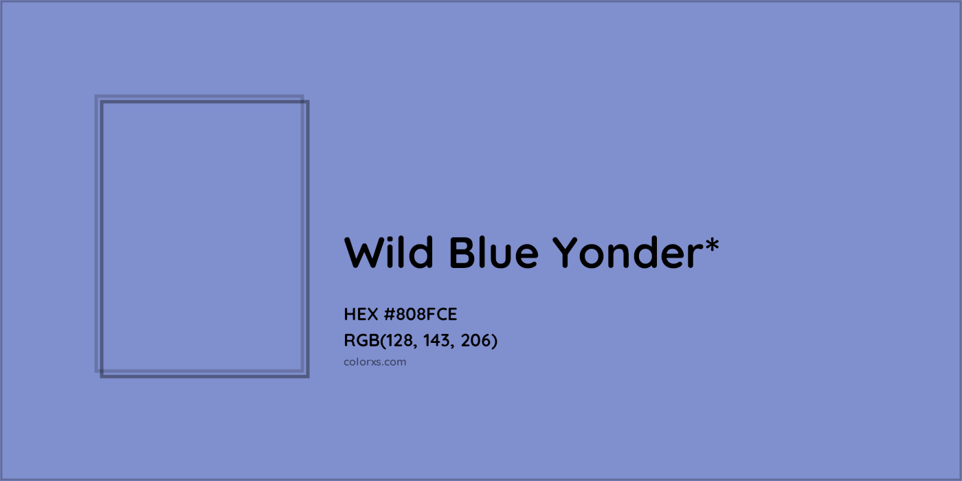 HEX #808FCE Color Name, Color Code, Palettes, Similar Paints, Images
