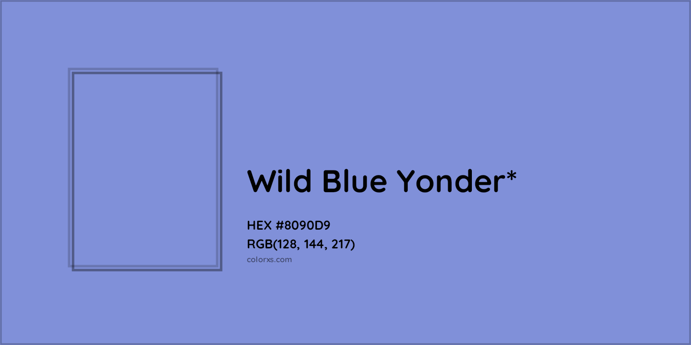 HEX #8090D9 Color Name, Color Code, Palettes, Similar Paints, Images