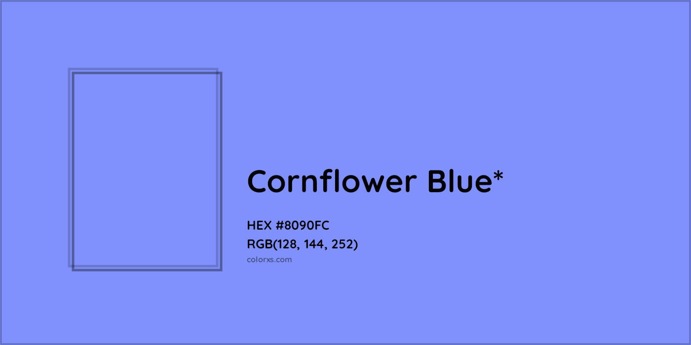 HEX #8090FC Color Name, Color Code, Palettes, Similar Paints, Images