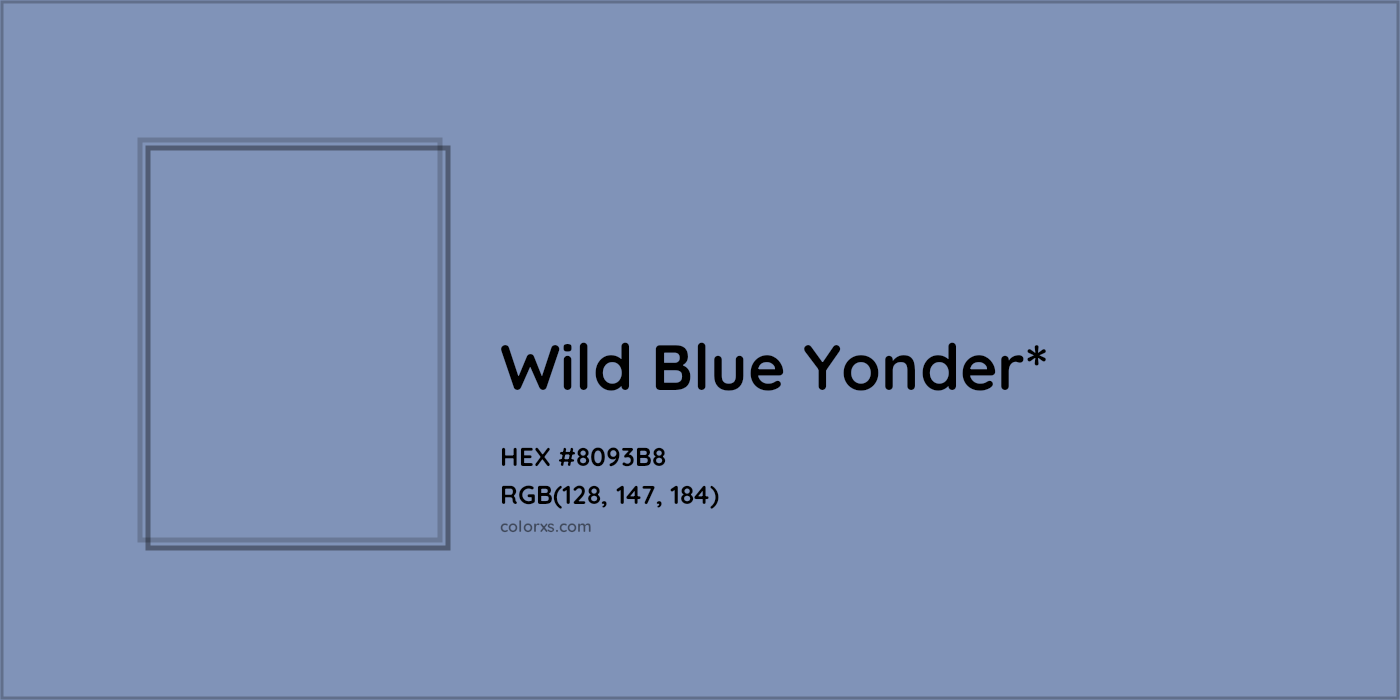 HEX #8093B8 Color Name, Color Code, Palettes, Similar Paints, Images