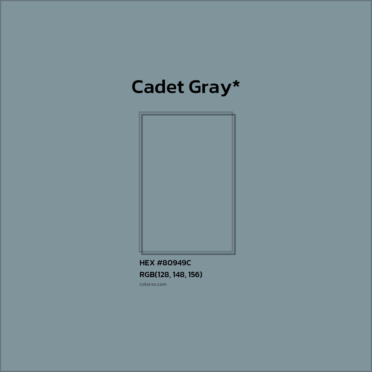 HEX #80949C Color Name, Color Code, Palettes, Similar Paints, Images