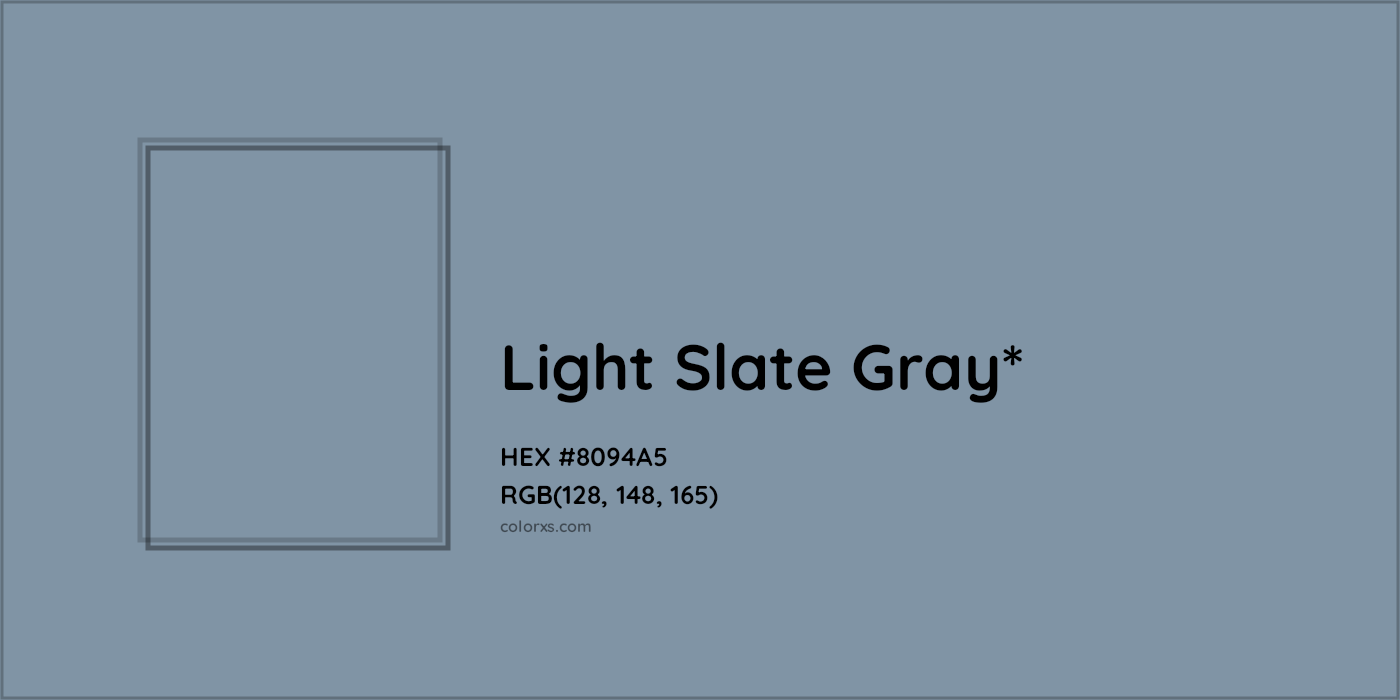 HEX #8094A5 Color Name, Color Code, Palettes, Similar Paints, Images
