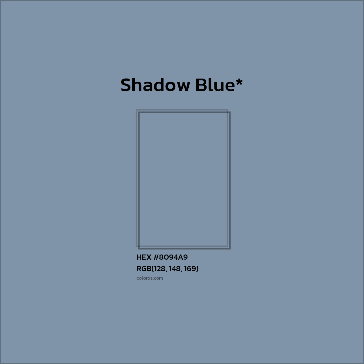 HEX #8094A9 Color Name, Color Code, Palettes, Similar Paints, Images