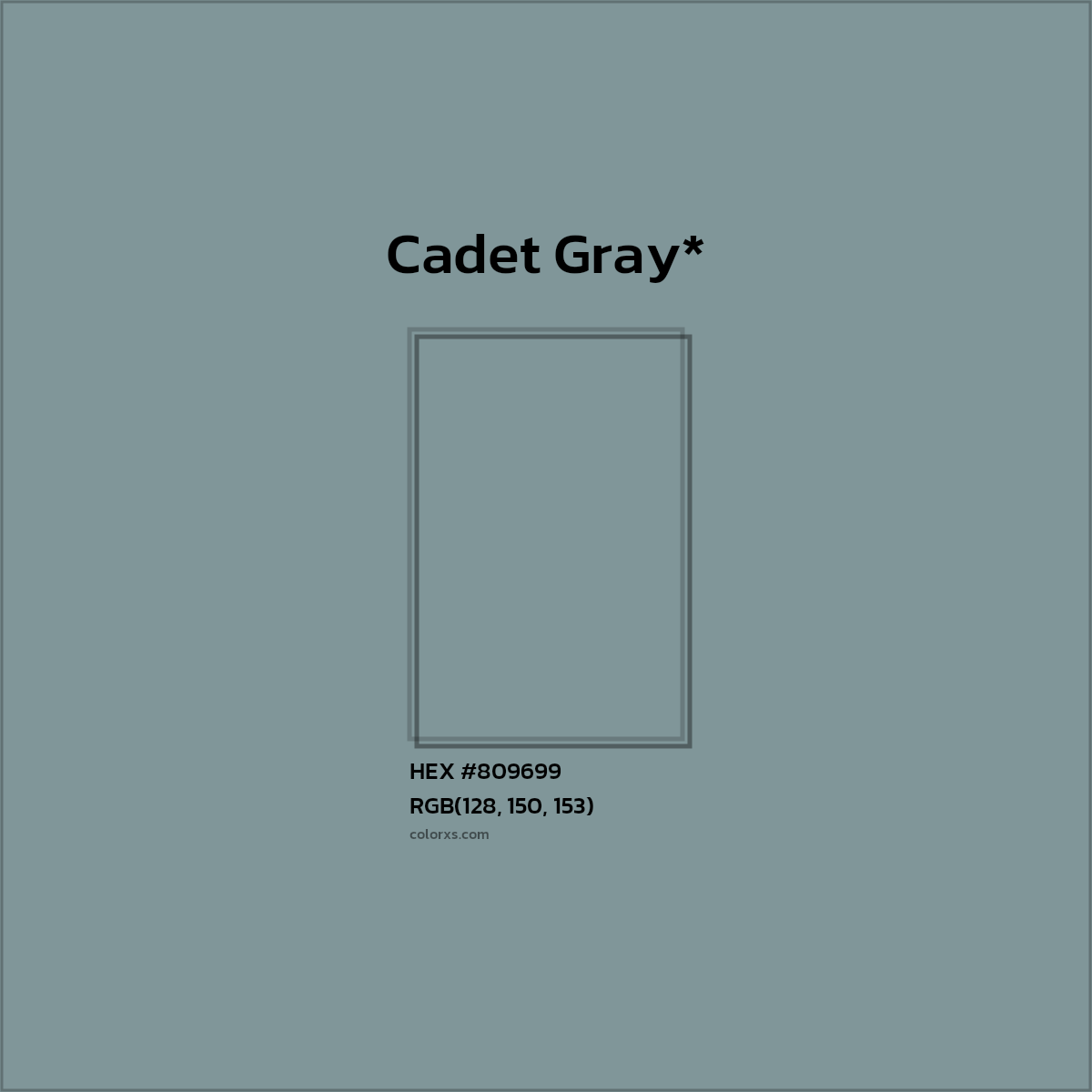 HEX #809699 Color Name, Color Code, Palettes, Similar Paints, Images