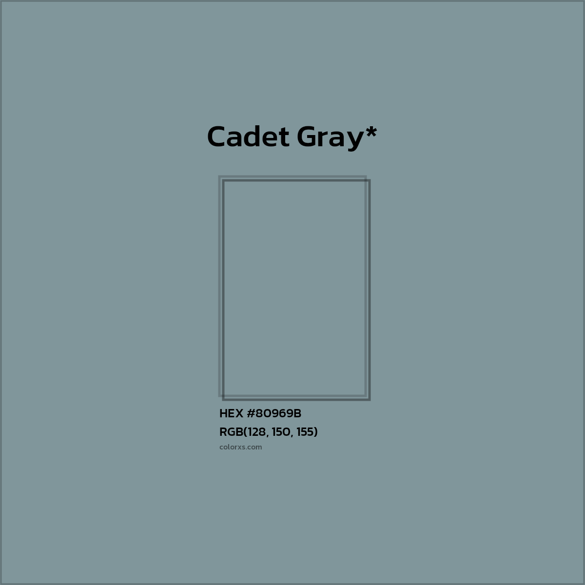 HEX #80969B Color Name, Color Code, Palettes, Similar Paints, Images