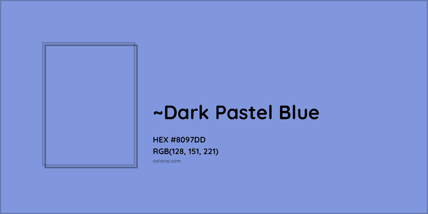 HEX #8097DD Color Name, Color Code, Palettes, Similar Paints, Images