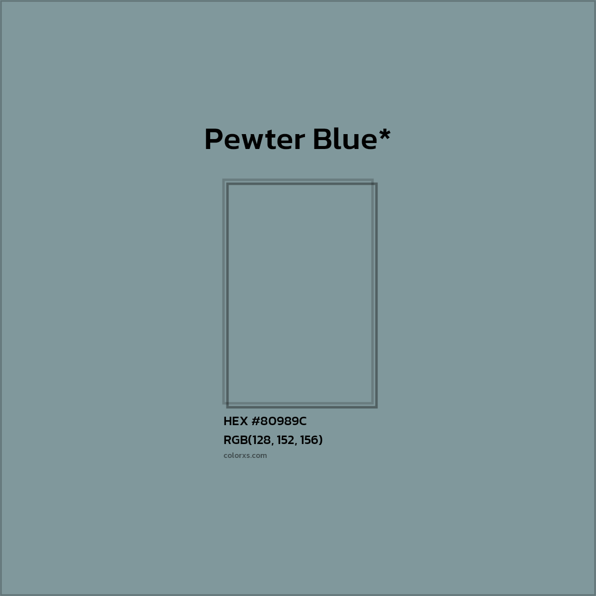 HEX #80989C Color Name, Color Code, Palettes, Similar Paints, Images