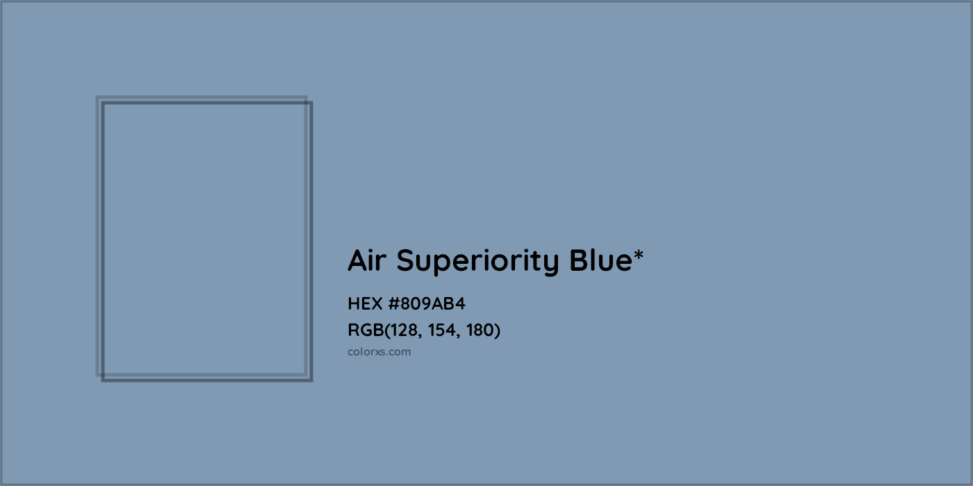 HEX #809AB4 Color Name, Color Code, Palettes, Similar Paints, Images