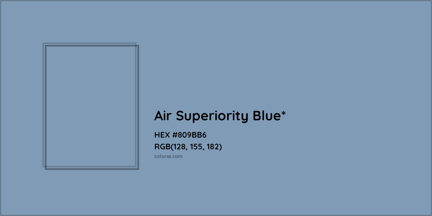 HEX #809BB6 Color Name, Color Code, Palettes, Similar Paints, Images
