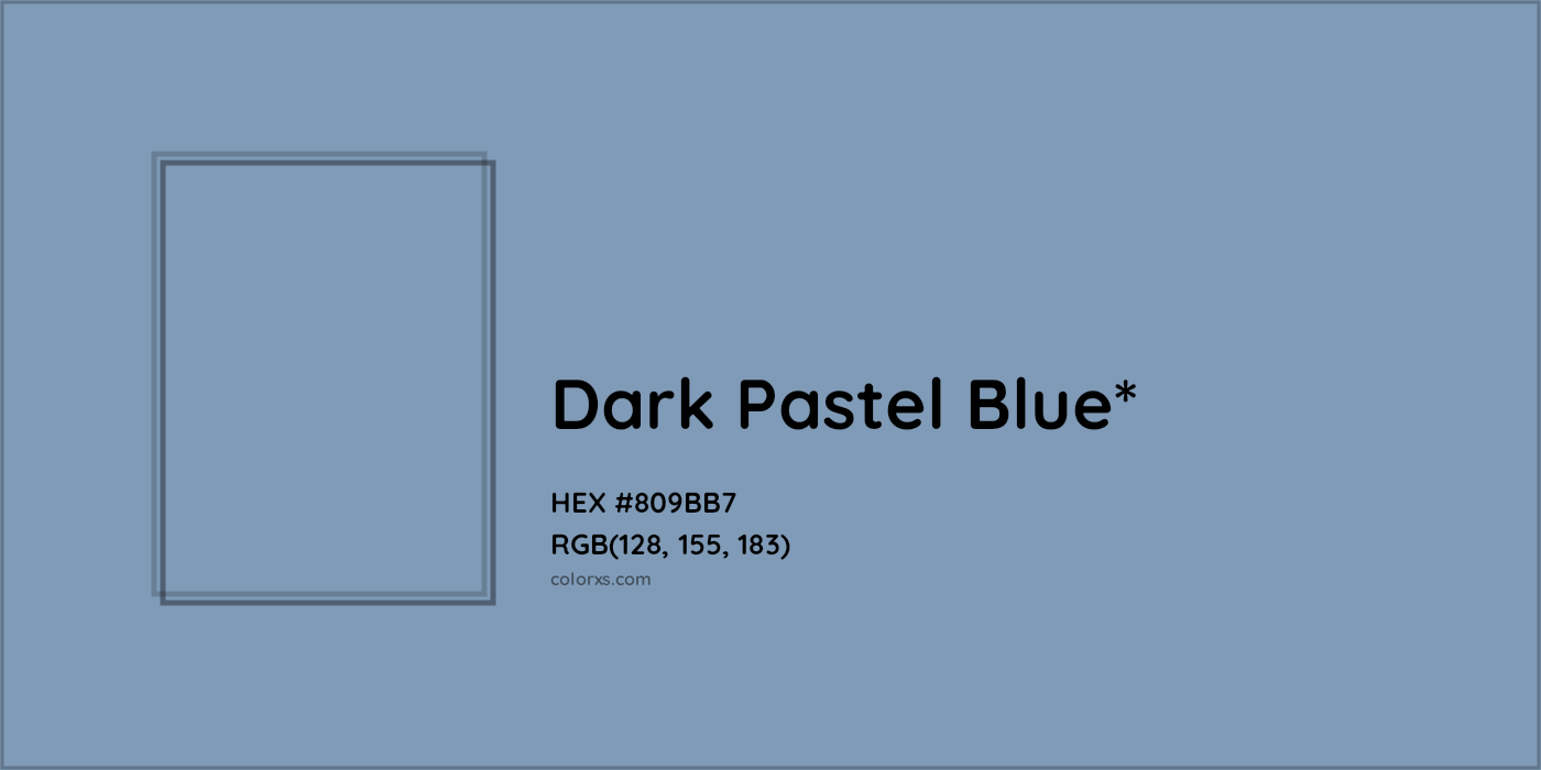HEX #809BB7 Color Name, Color Code, Palettes, Similar Paints, Images