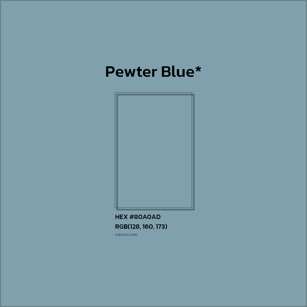 HEX #80A0AD Color Name, Color Code, Palettes, Similar Paints, Images