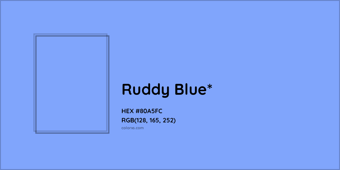 HEX #80A5FC Color Name, Color Code, Palettes, Similar Paints, Images