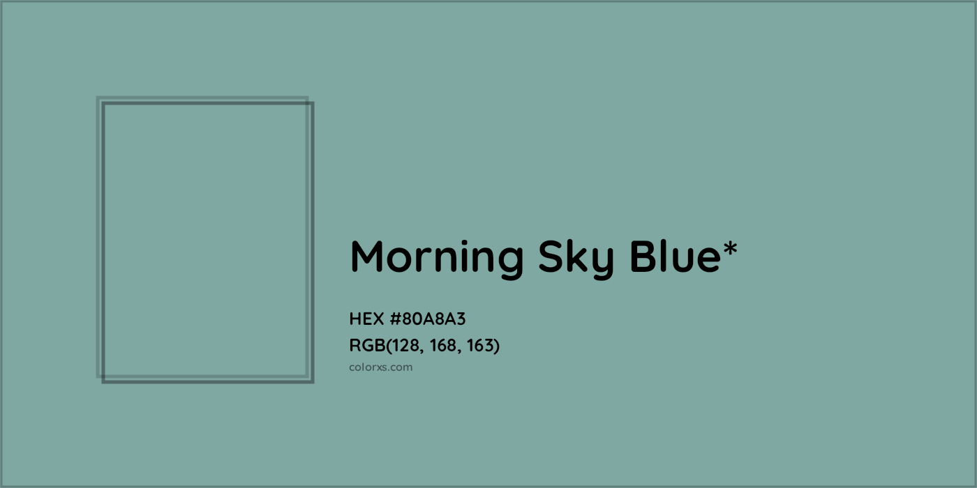 HEX #80A8A3 Color Name, Color Code, Palettes, Similar Paints, Images