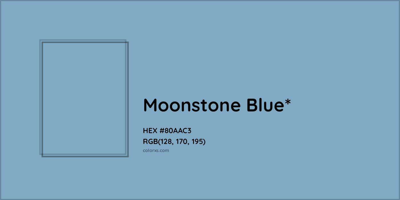 HEX #80AAC3 Color Name, Color Code, Palettes, Similar Paints, Images
