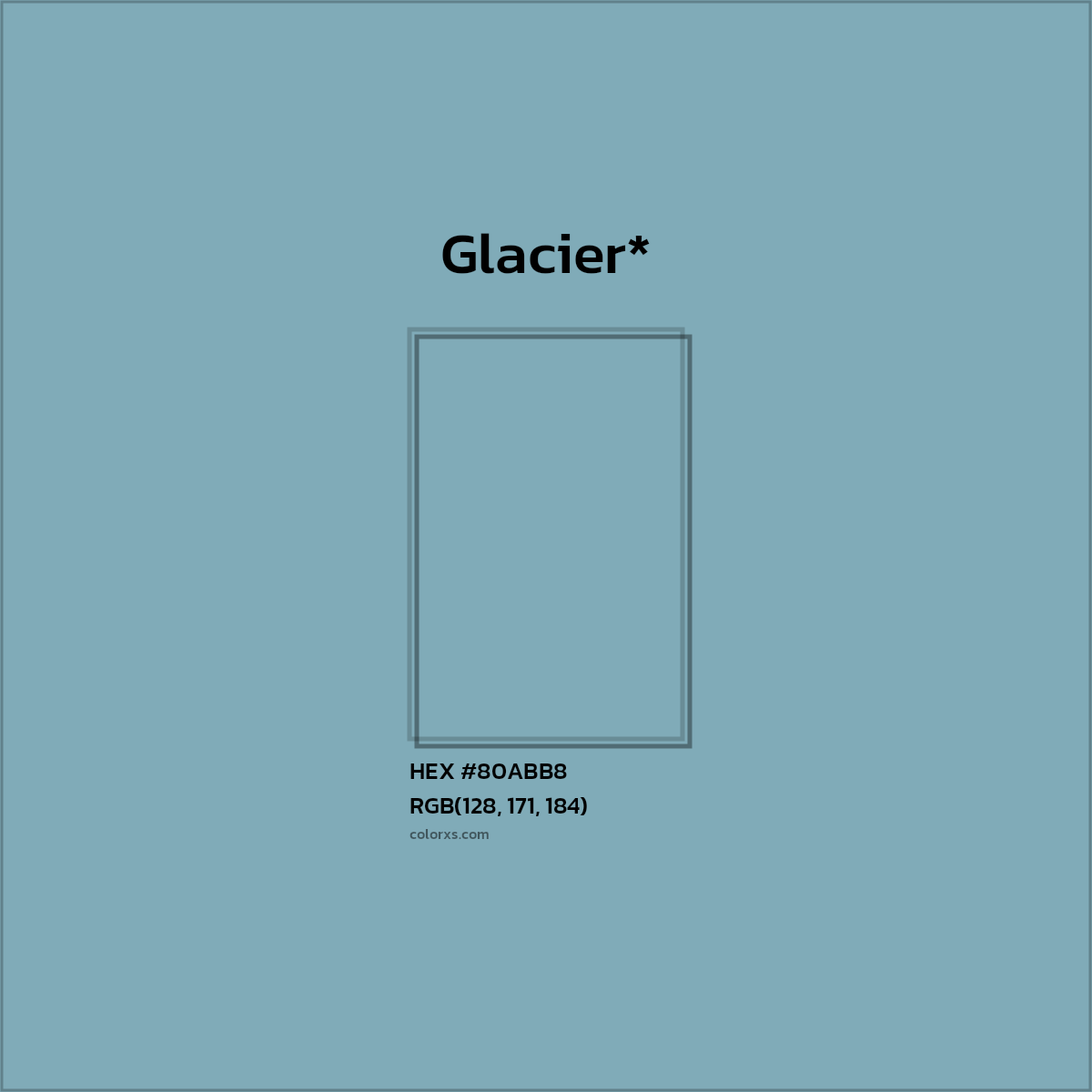 HEX #80ABB8 Color Name, Color Code, Palettes, Similar Paints, Images