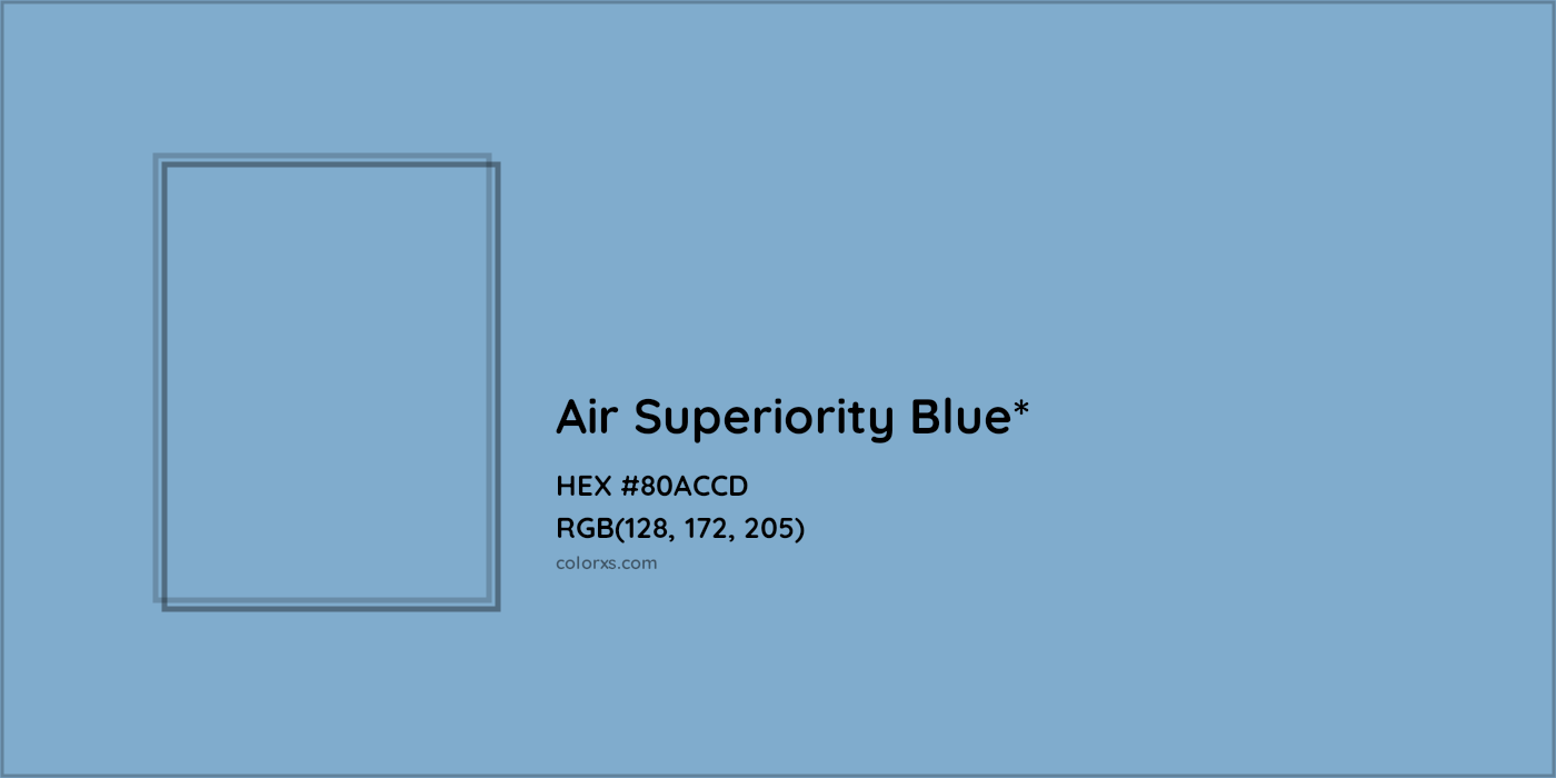 HEX #80ACCD Color Name, Color Code, Palettes, Similar Paints, Images