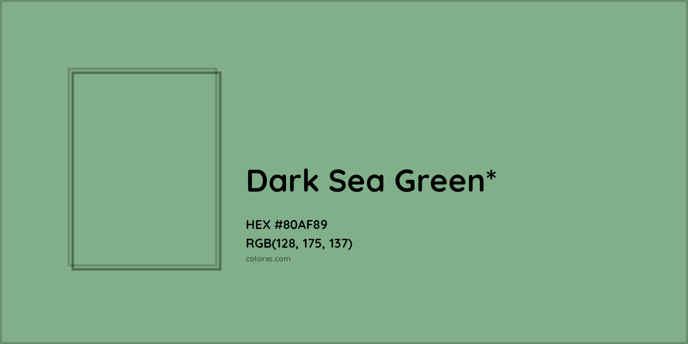 HEX #80AF89 Color Name, Color Code, Palettes, Similar Paints, Images