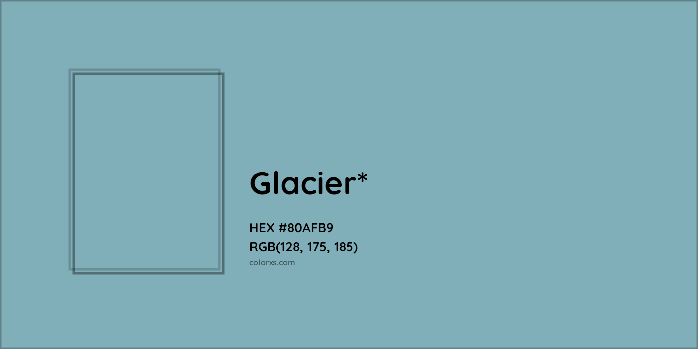 HEX #80AFB9 Color Name, Color Code, Palettes, Similar Paints, Images