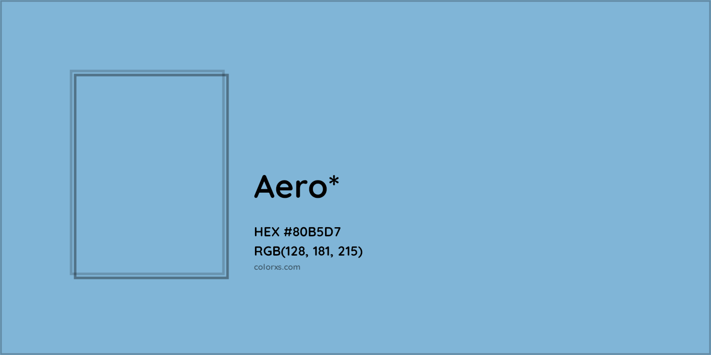 HEX #80B5D7 Color Name, Color Code, Palettes, Similar Paints, Images