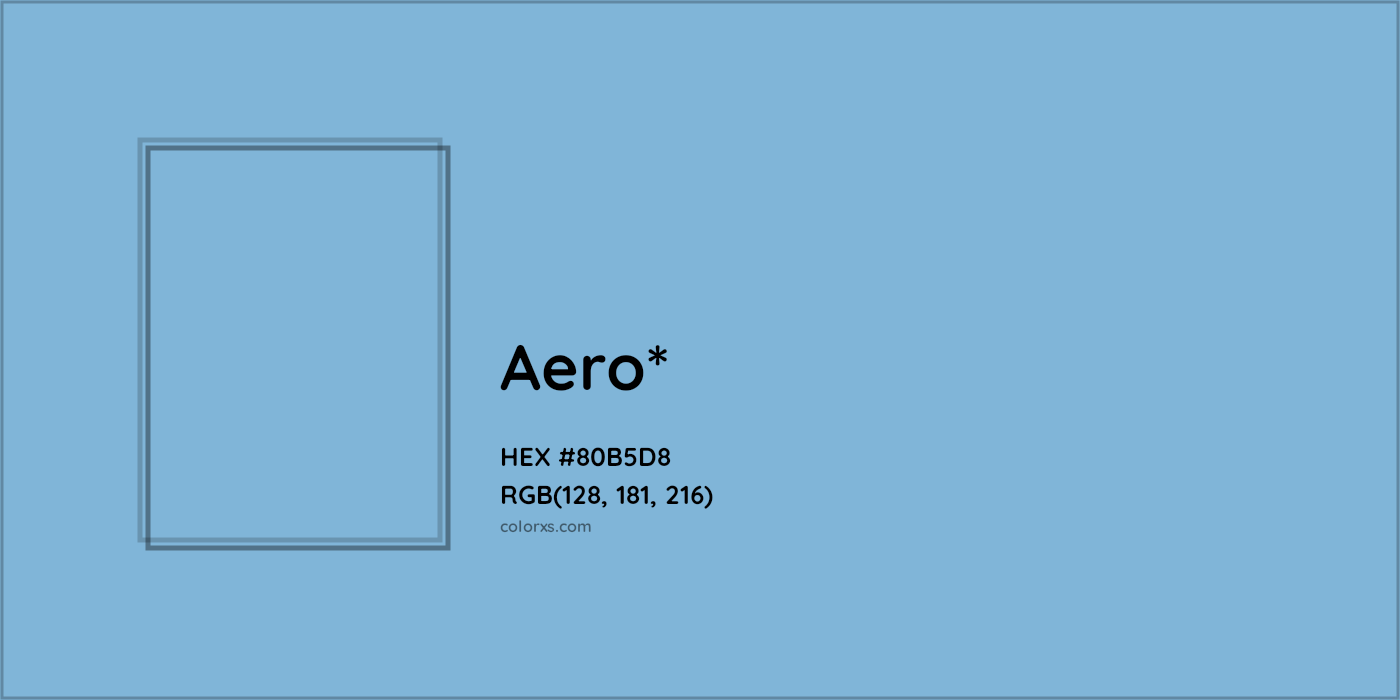 HEX #80B5D8 Color Name, Color Code, Palettes, Similar Paints, Images