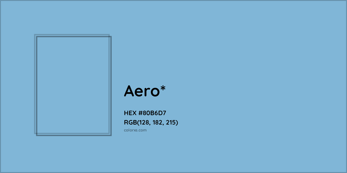 HEX #80B6D7 Color Name, Color Code, Palettes, Similar Paints, Images