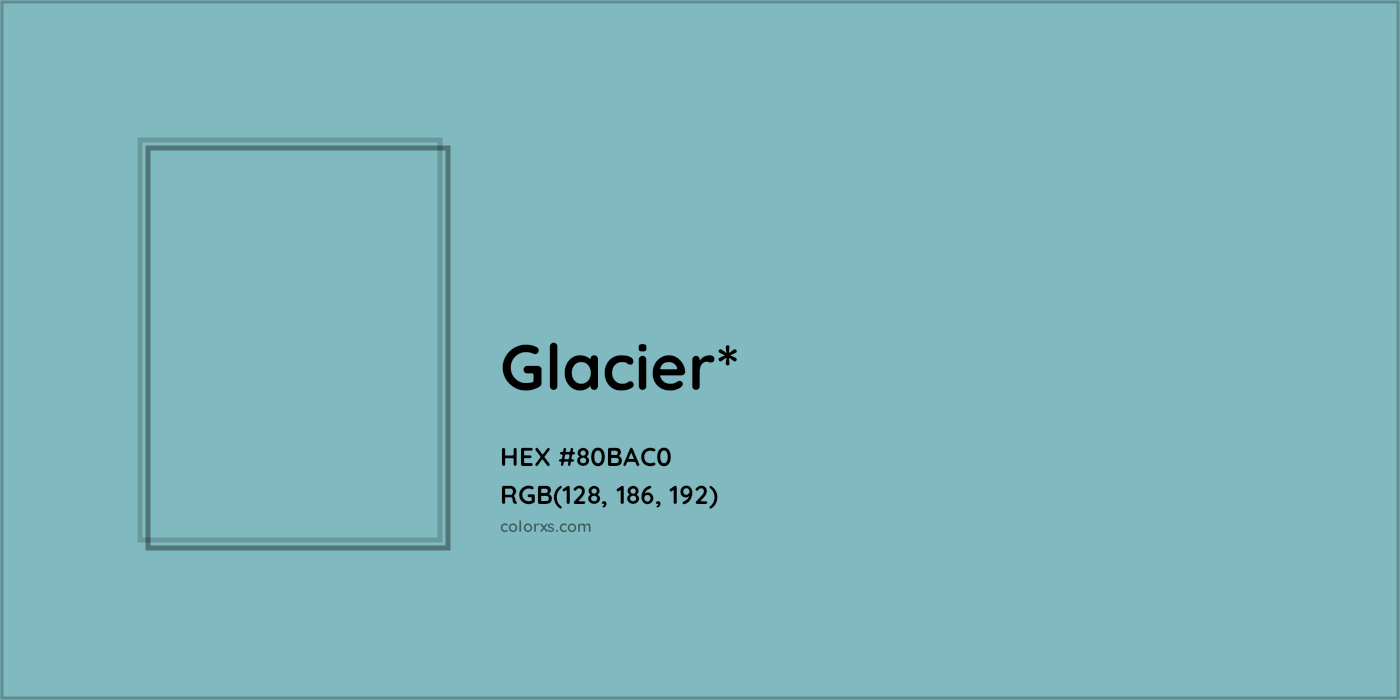 HEX #80BAC0 Color Name, Color Code, Palettes, Similar Paints, Images