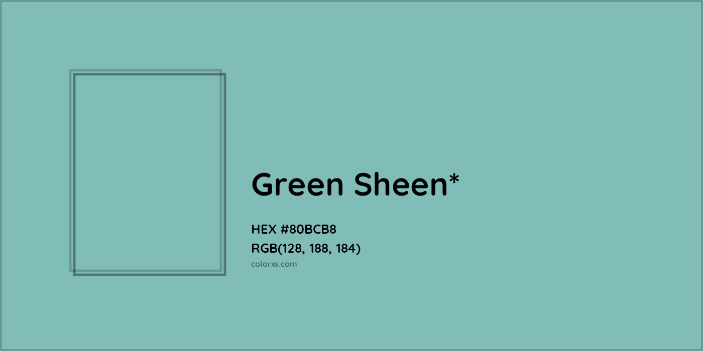 HEX #80BCB8 Color Name, Color Code, Palettes, Similar Paints, Images