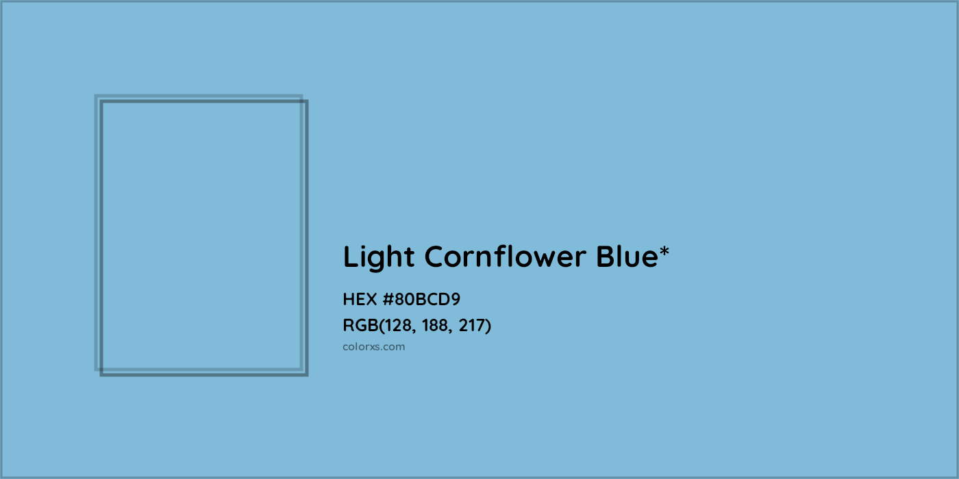 HEX #80BCD9 Color Name, Color Code, Palettes, Similar Paints, Images