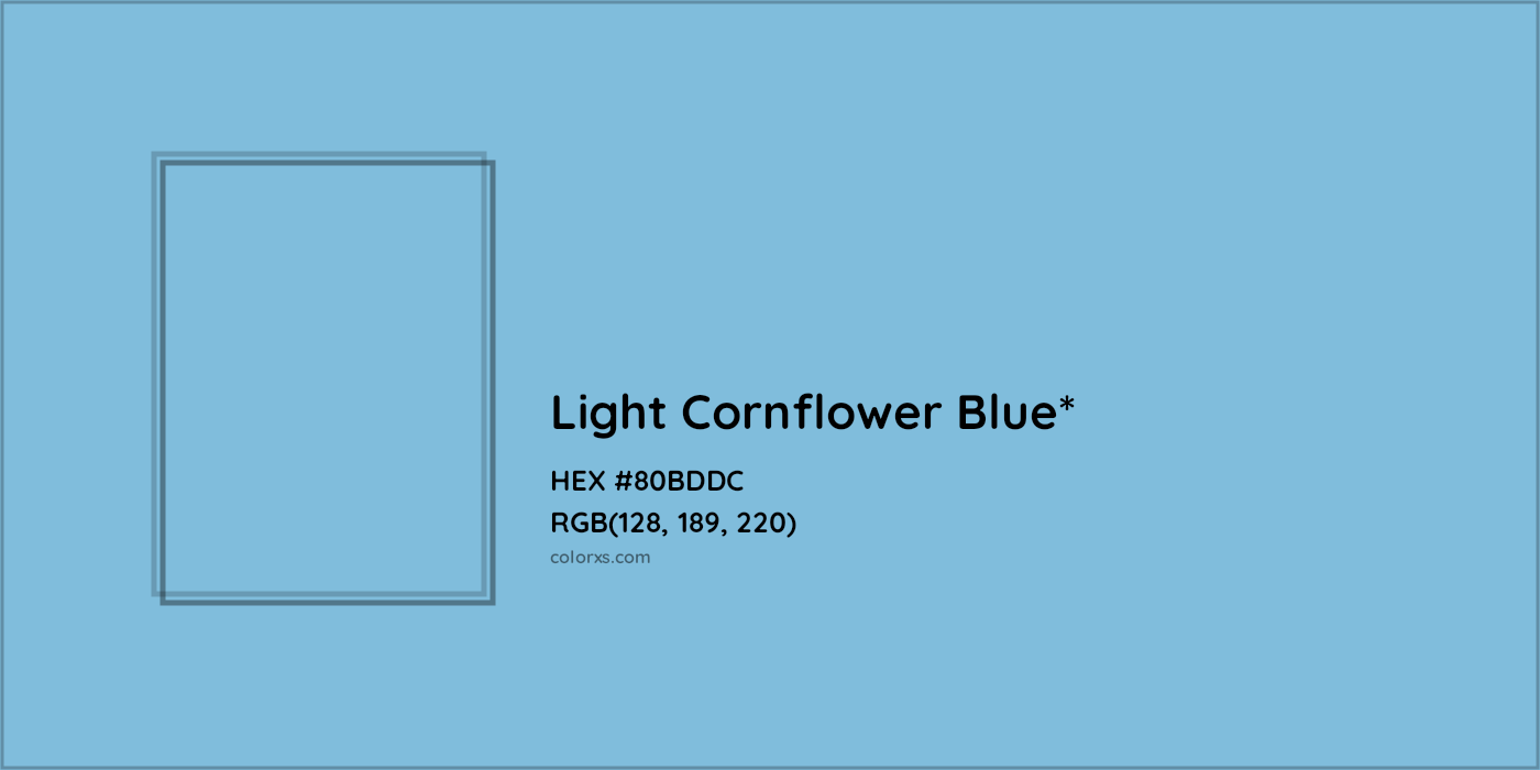 HEX #80BDDC Color Name, Color Code, Palettes, Similar Paints, Images