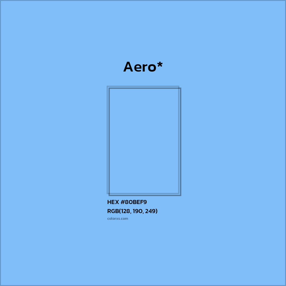 HEX #80BEF9 Color Name, Color Code, Palettes, Similar Paints, Images