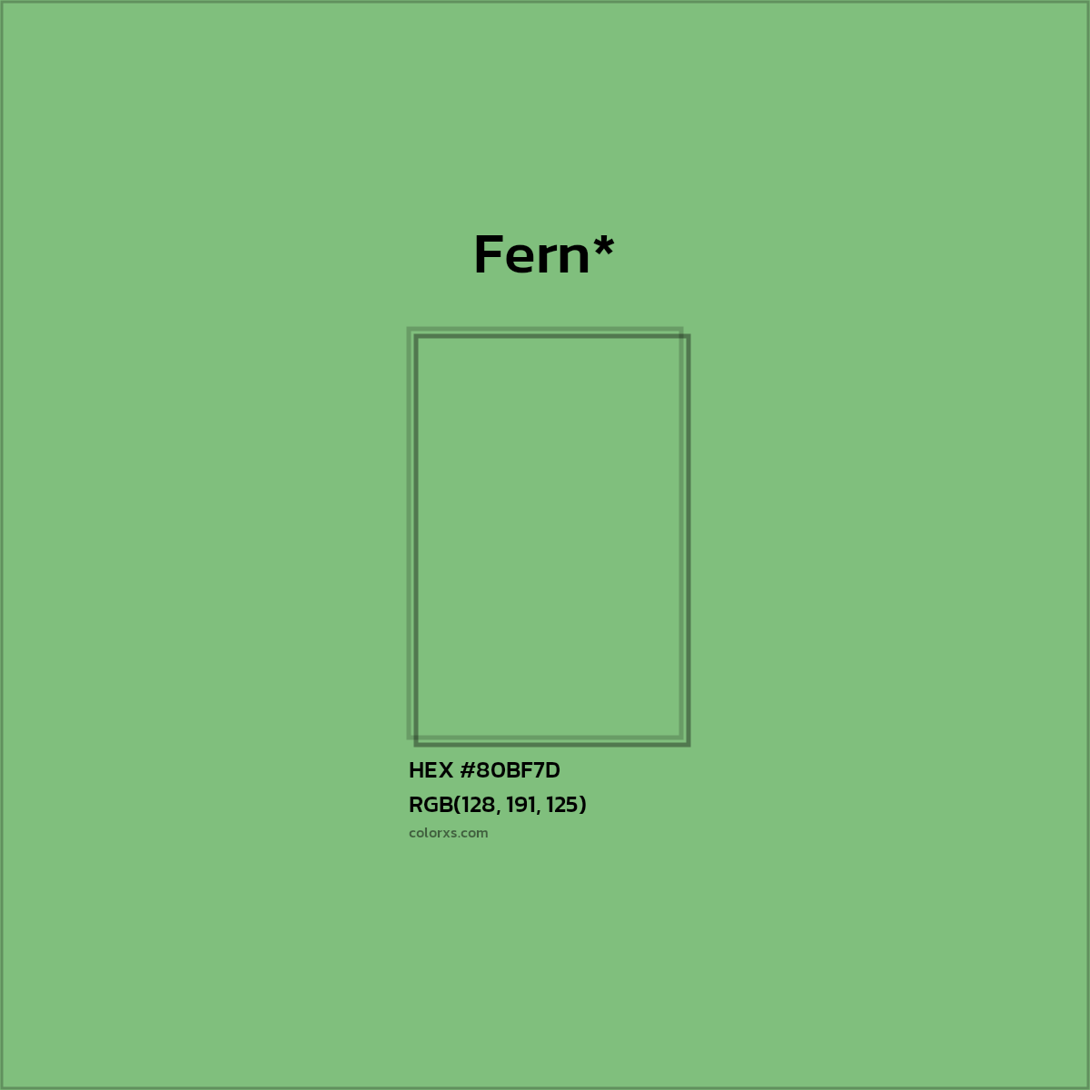HEX #80BF7D Color Name, Color Code, Palettes, Similar Paints, Images