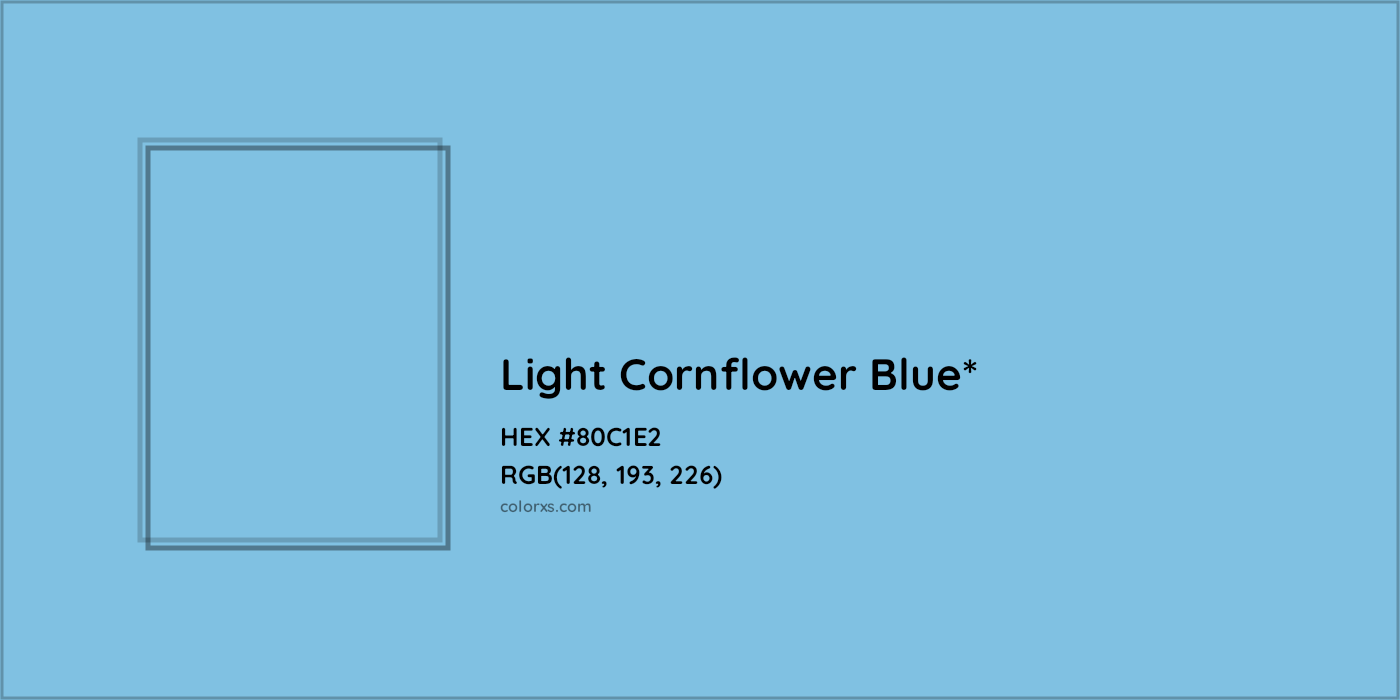 HEX #80C1E2 Color Name, Color Code, Palettes, Similar Paints, Images