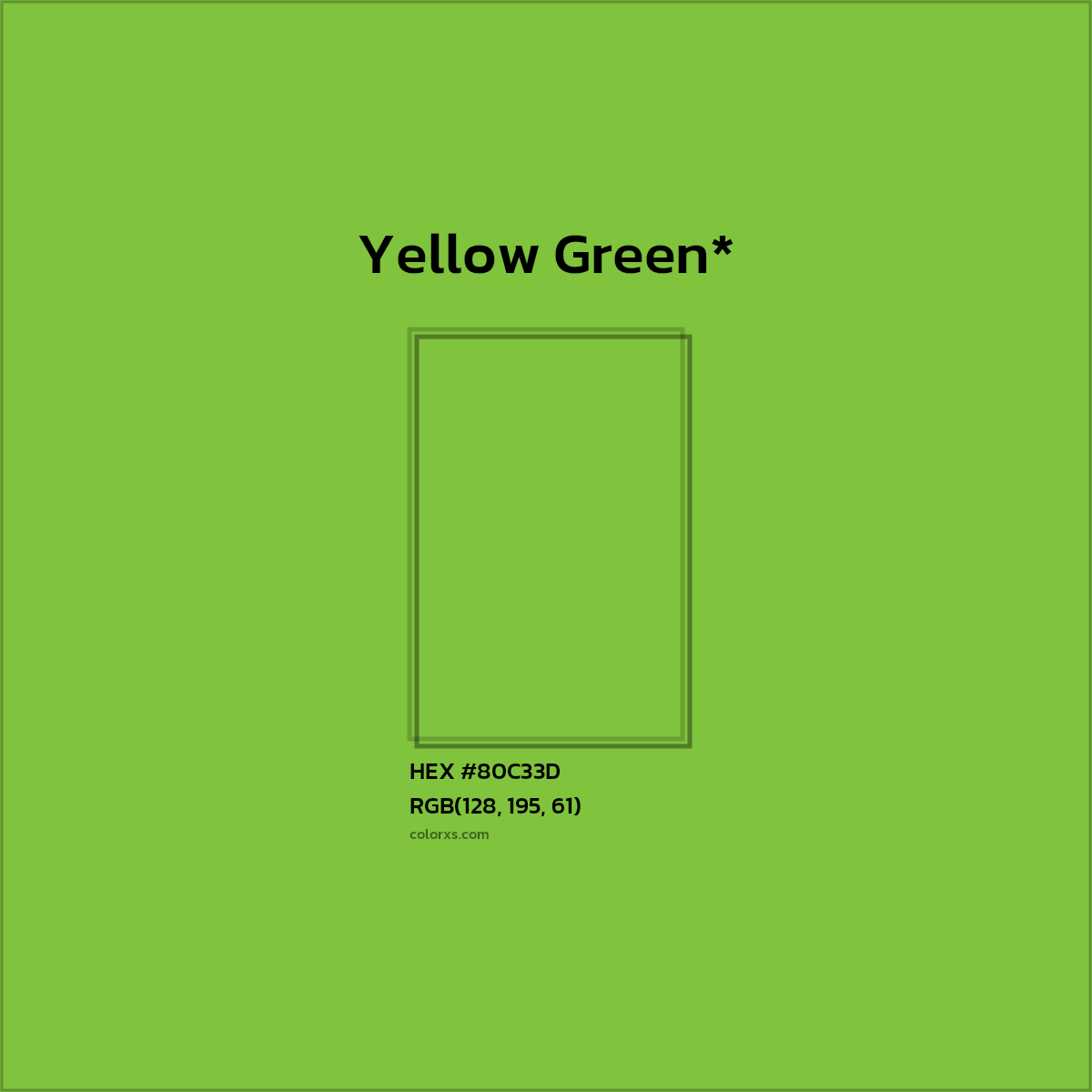 HEX #80C33D Color Name, Color Code, Palettes, Similar Paints, Images
