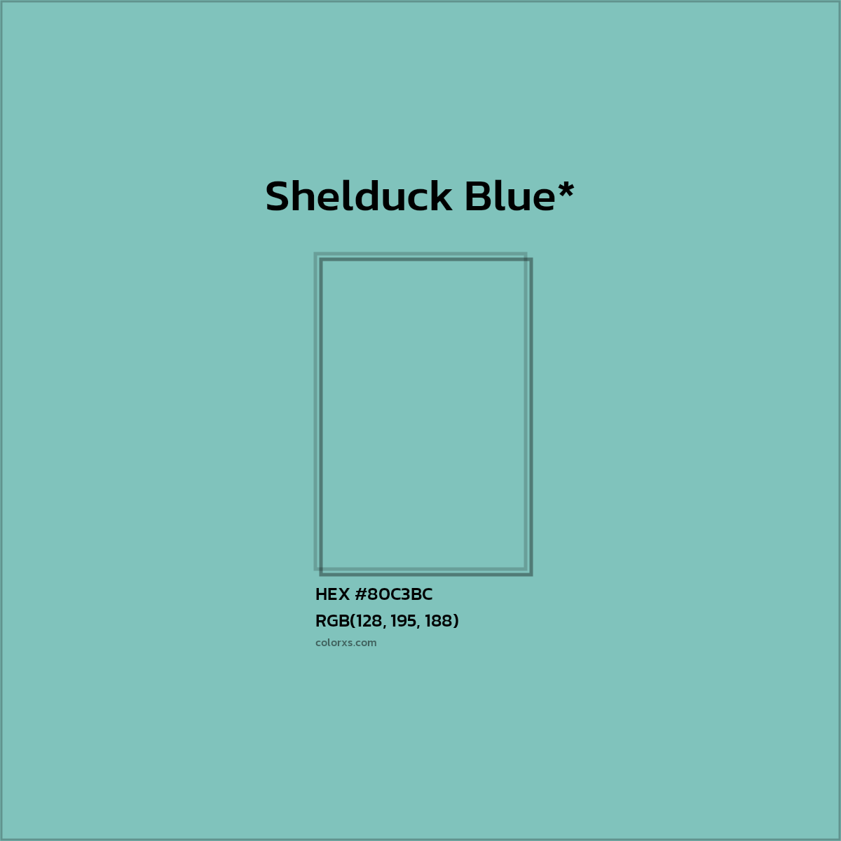 HEX #80C3BC Color Name, Color Code, Palettes, Similar Paints, Images