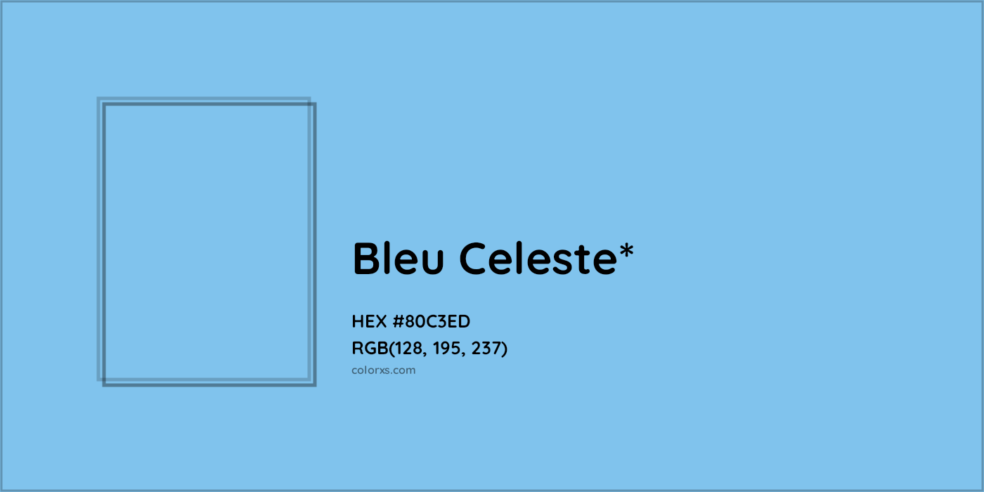 HEX #80C3ED Color Name, Color Code, Palettes, Similar Paints, Images