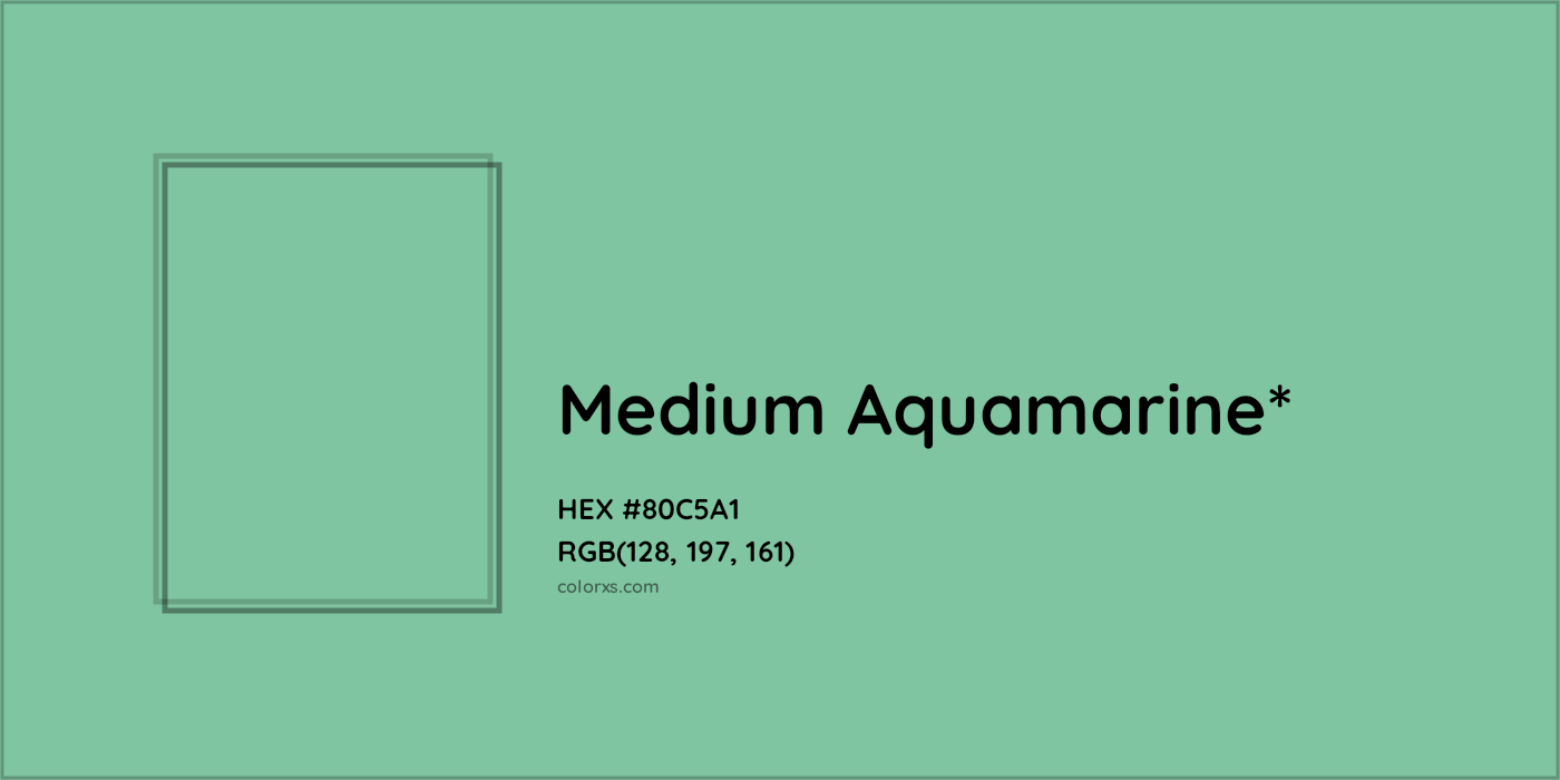 HEX #80C5A1 Color Name, Color Code, Palettes, Similar Paints, Images