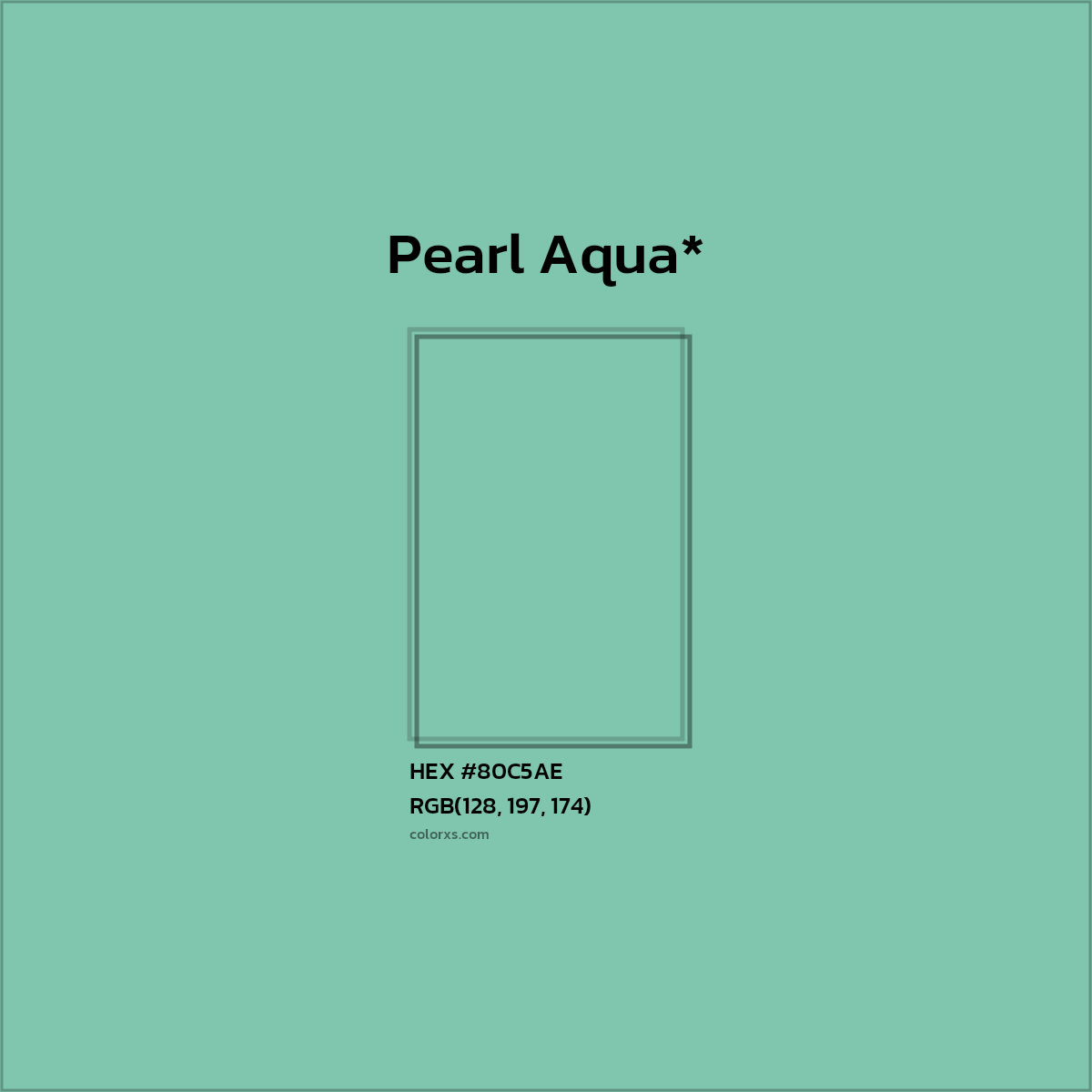HEX #80C5AE Color Name, Color Code, Palettes, Similar Paints, Images