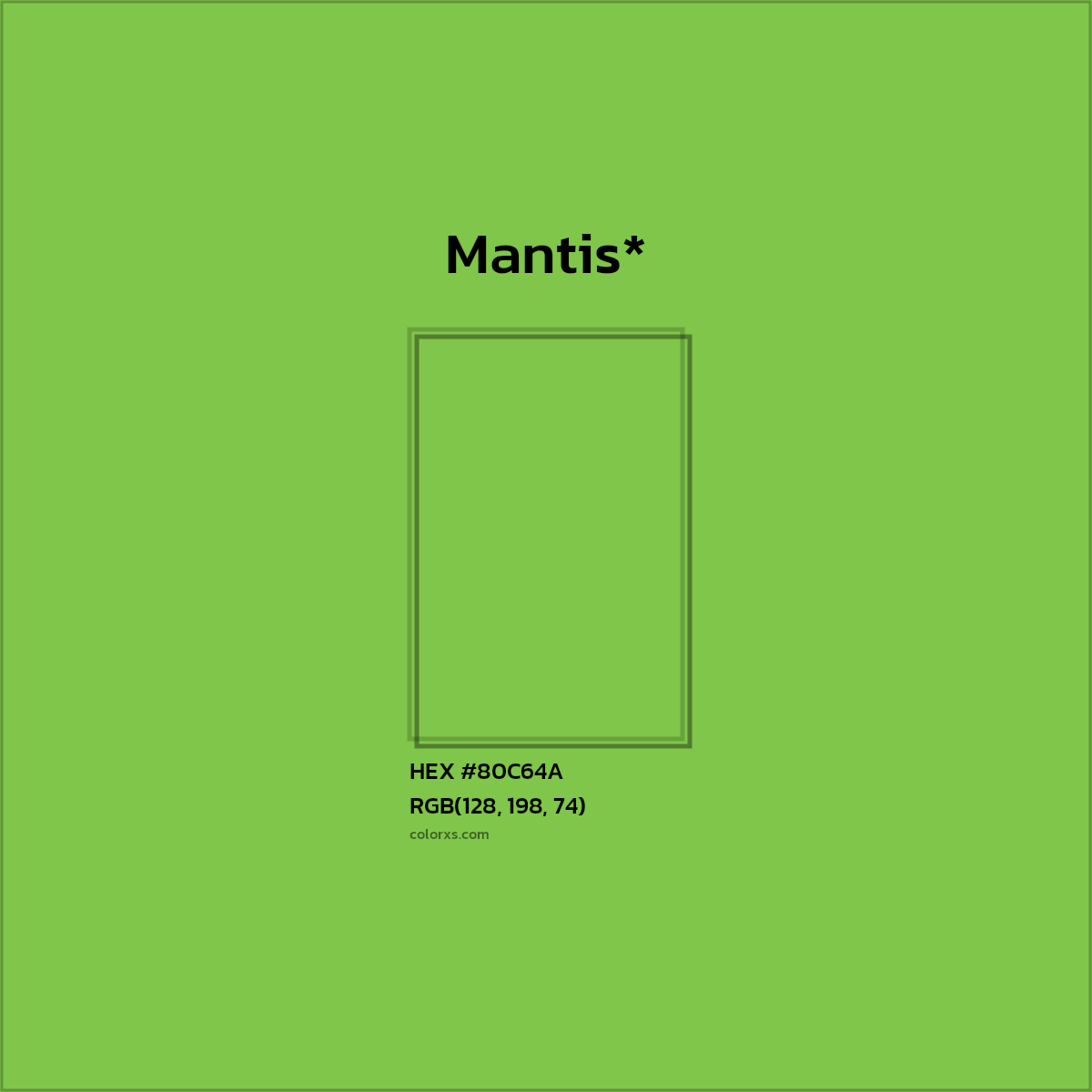 HEX #80C64A Color Name, Color Code, Palettes, Similar Paints, Images