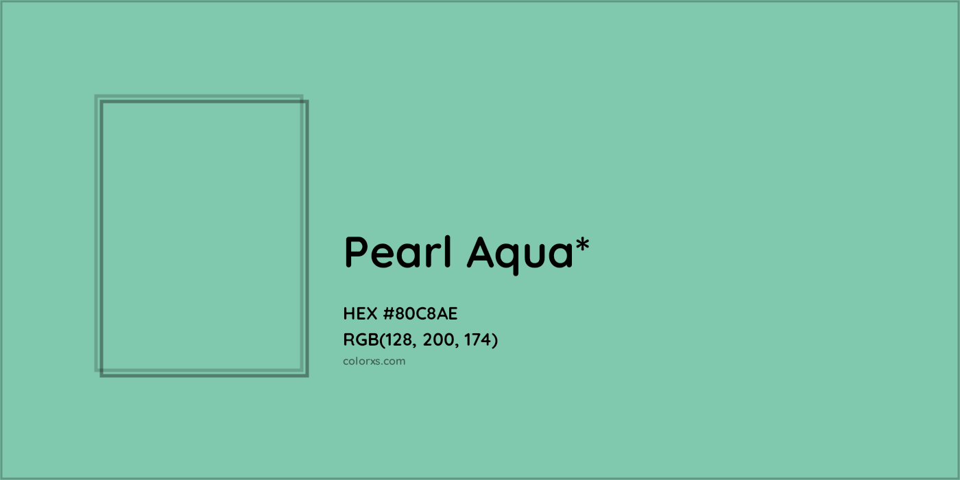 HEX #80C8AE Color Name, Color Code, Palettes, Similar Paints, Images
