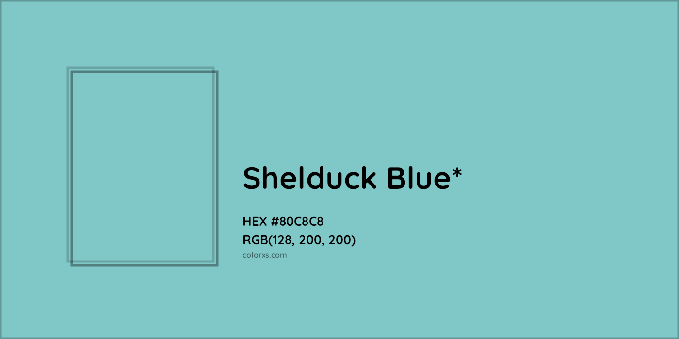 HEX #80C8C8 Color Name, Color Code, Palettes, Similar Paints, Images