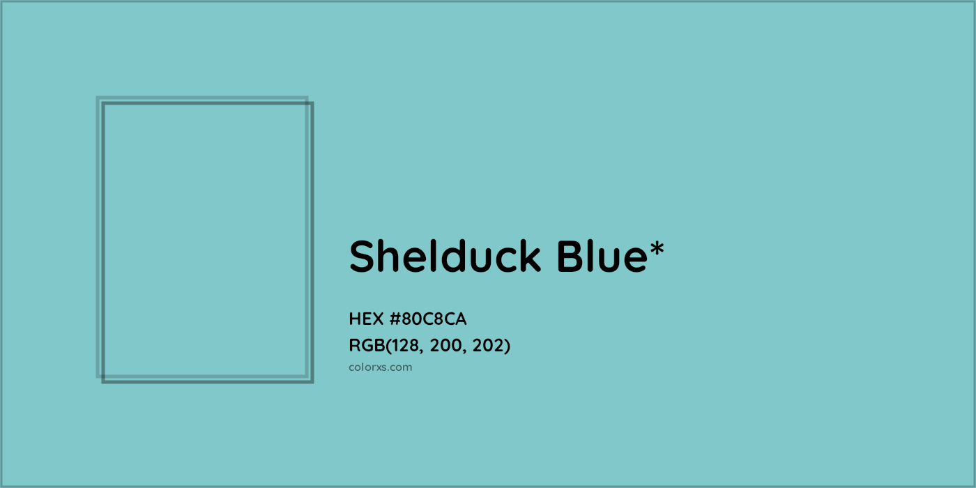 HEX #80C8CA Color Name, Color Code, Palettes, Similar Paints, Images