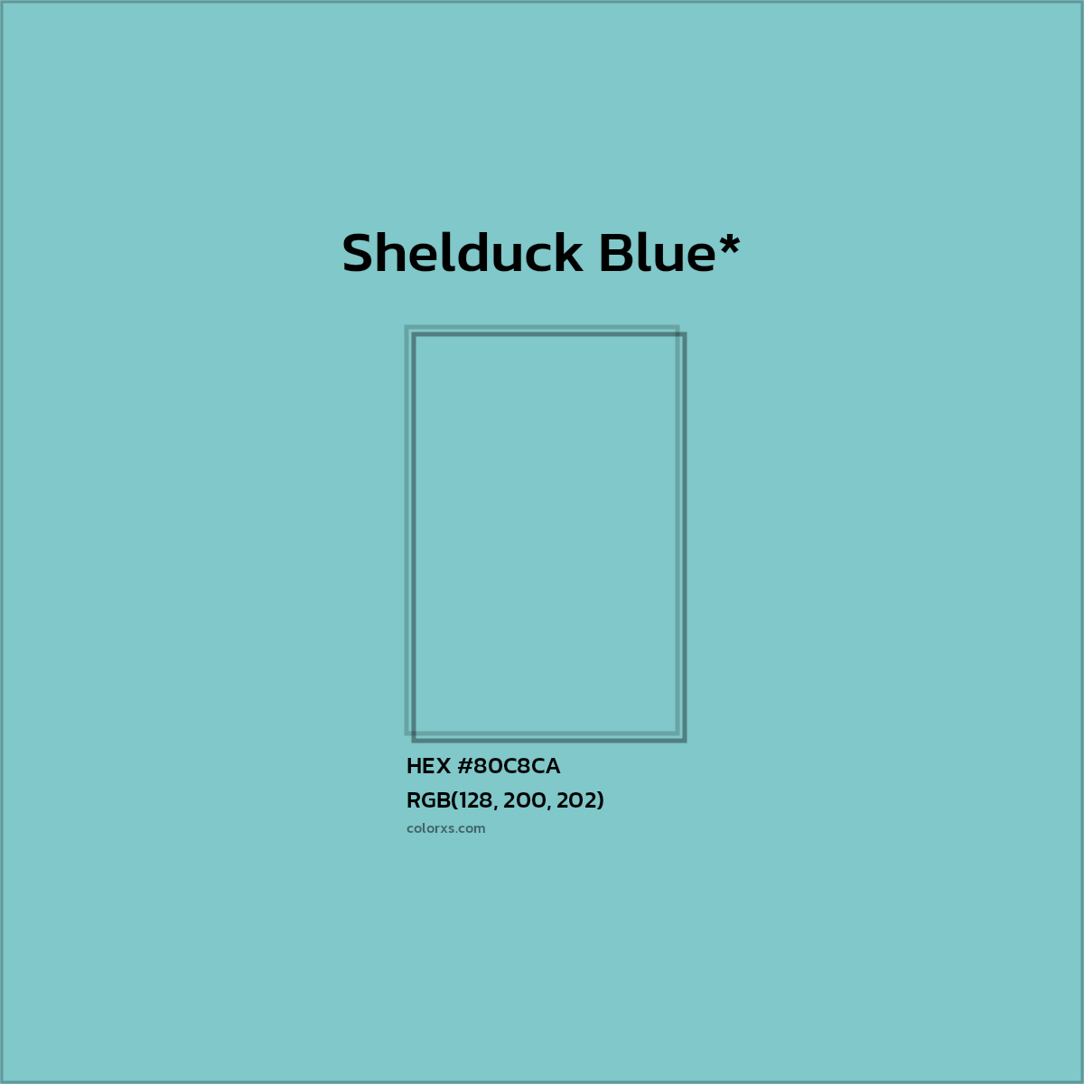 HEX #80C8CA Color Name, Color Code, Palettes, Similar Paints, Images