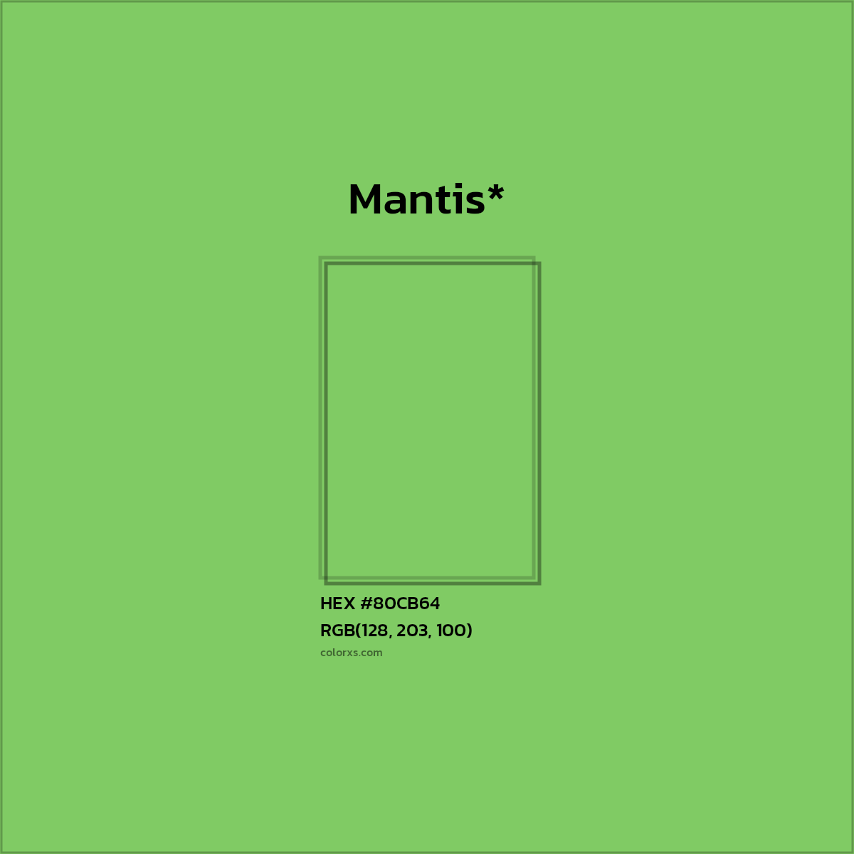 HEX #80CB64 Color Name, Color Code, Palettes, Similar Paints, Images