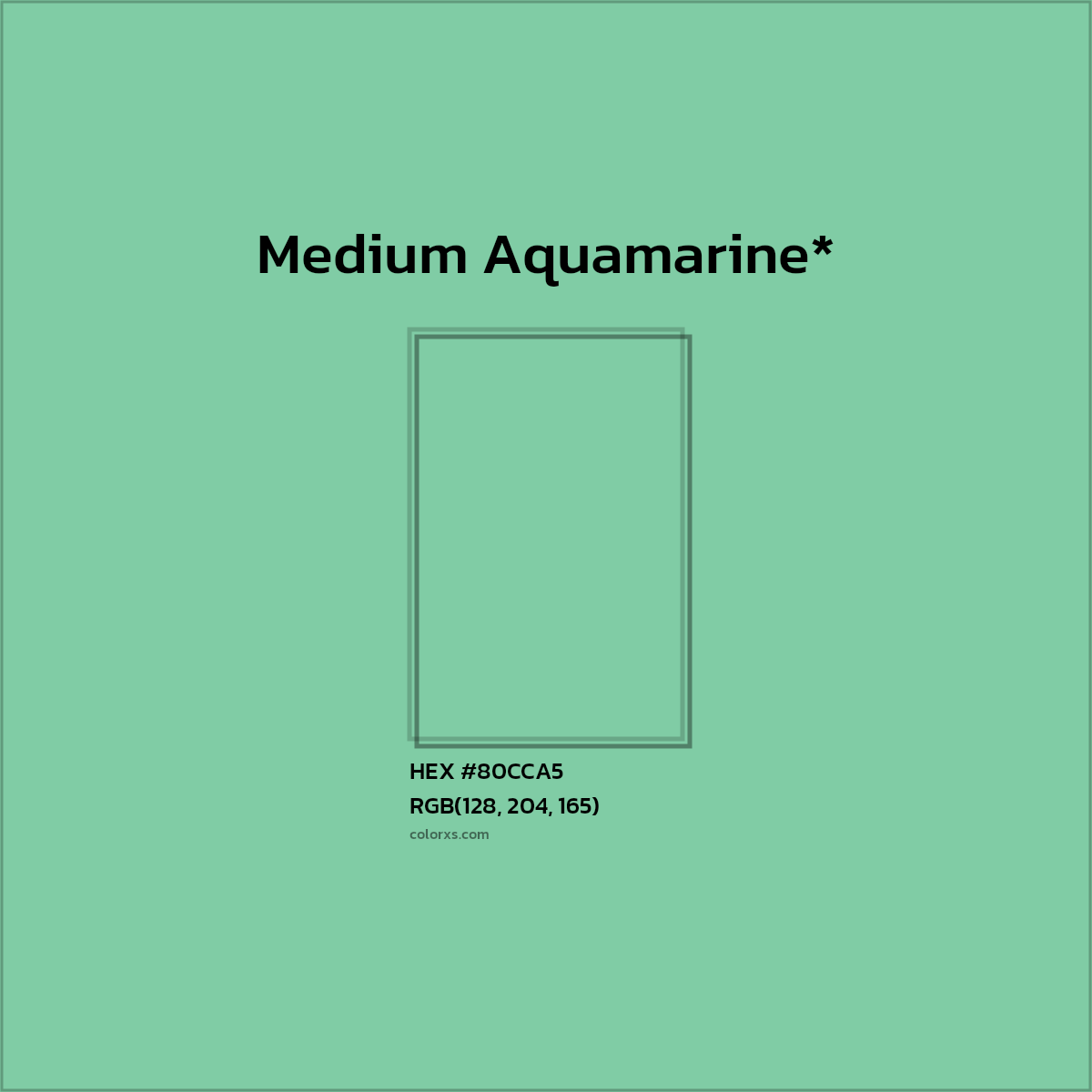 HEX #80CCA5 Color Name, Color Code, Palettes, Similar Paints, Images
