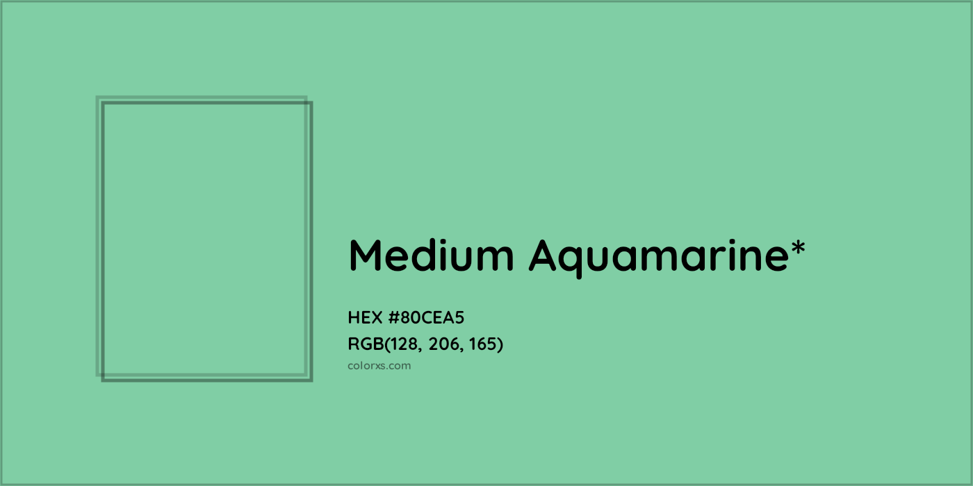 HEX #80CEA5 Color Name, Color Code, Palettes, Similar Paints, Images