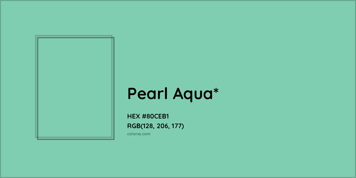 HEX #80CEB1 Color Name, Color Code, Palettes, Similar Paints, Images