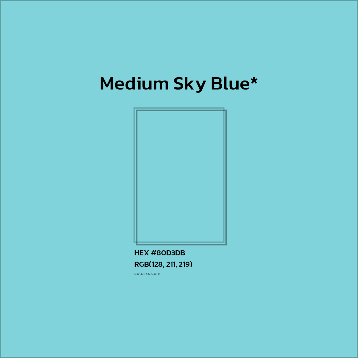 HEX #80D3DB Color Name, Color Code, Palettes, Similar Paints, Images