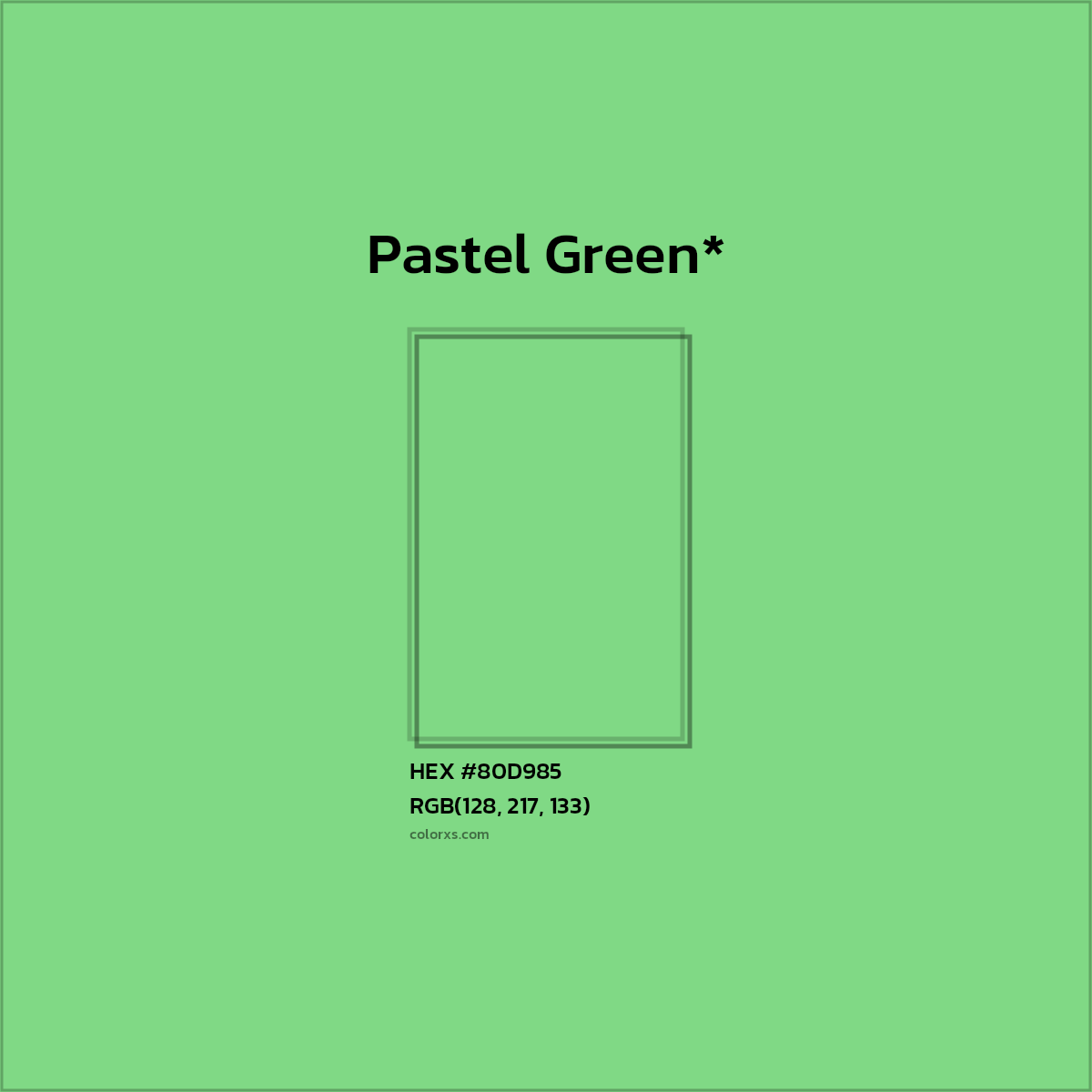 HEX #80D985 Color Name, Color Code, Palettes, Similar Paints, Images
