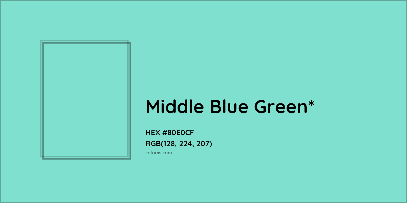 HEX #80E0CF Color Name, Color Code, Palettes, Similar Paints, Images