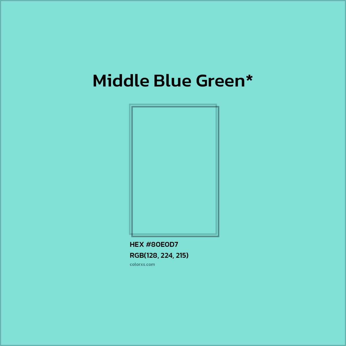 HEX #80E0D7 Color Name, Color Code, Palettes, Similar Paints, Images